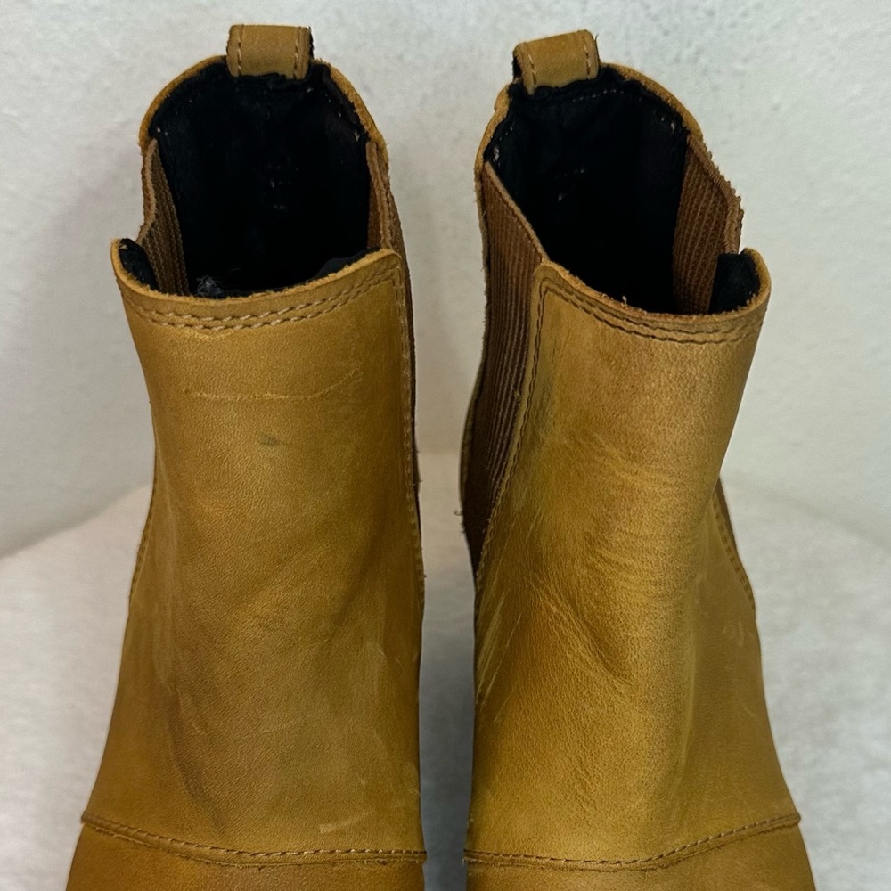 Sorel Women's Joan Of Arctic Wedge I| Chelsea Boot CAMEL Brown Size 7 - Picture 17 of 17